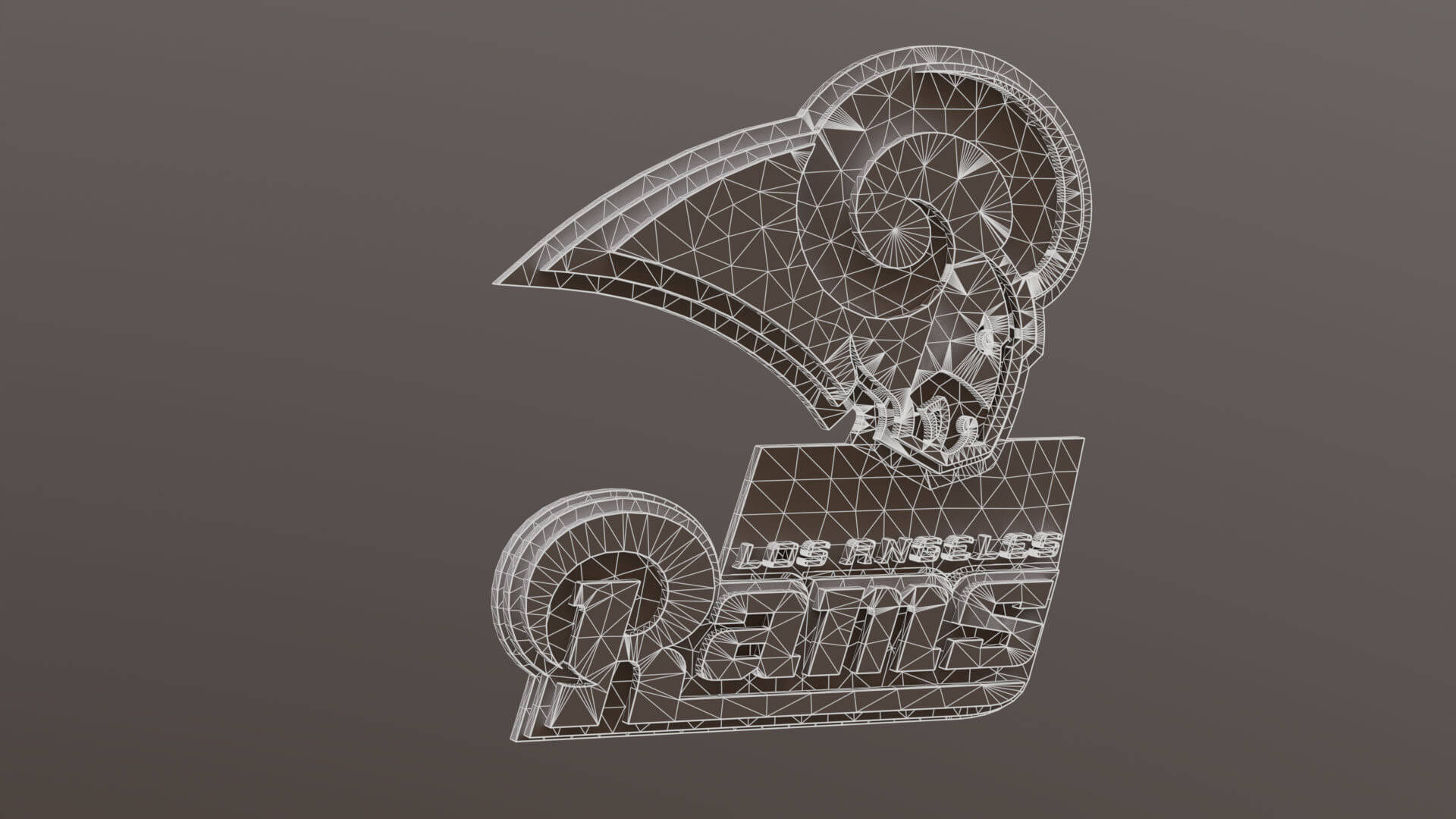 NFL Los Angeles Rams Keychan Logo Printable - 3D Model by danyelon