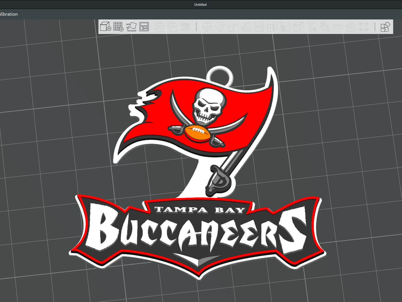 NFL Tampa Bay Buccaneers Keychan Logo Printable - 3D Model by danyelon