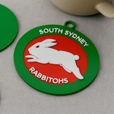 NRL South Sydney Rabbitohs Keychain Badge Color Printable