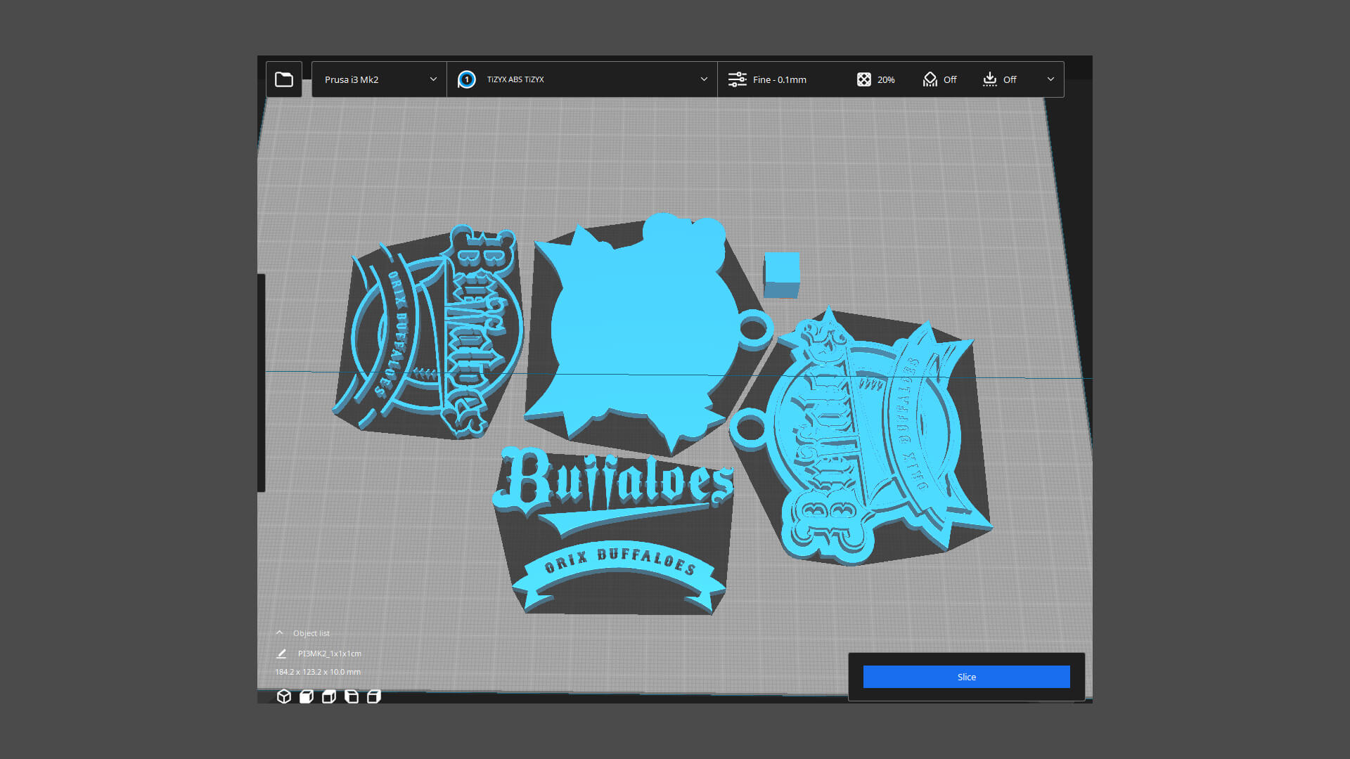 Orix Buffaloes Logo Shield Keychan Printable and Renderable - 3D Print ...