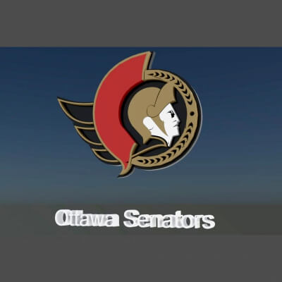 Ottawa Senators Logo Shield Printable and Renderable Keychan