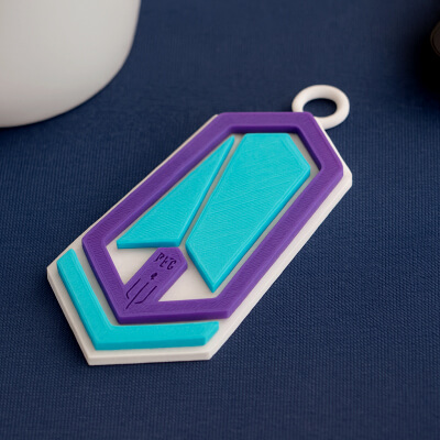 Pacific FC Keychain Badge Color Printable and Renderable