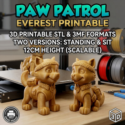PAW Patrol Everest 3D Printable Figure