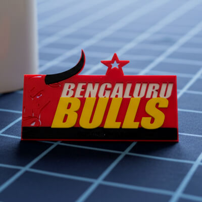 PKL Bengaluru Bulls Badge Color Printable and Renderable