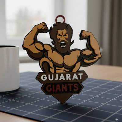 PKL Gujarat Giants Badge Color Printable and Renderable
