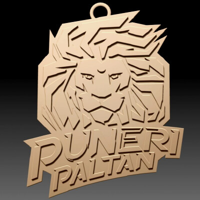 PKL Puneri Paltan Badge Color Printable and Renderable