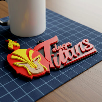 PKL Telugu Titans Badge Color Printable and Renderable