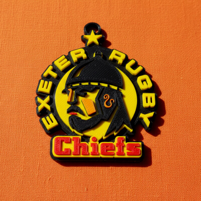 Prem Rugby Exeter Chiefs Keychain Badge Color Printable