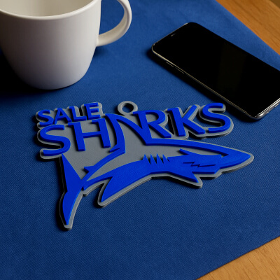 Prem Rugby Sale Sharks Keychain Badge Color Printable