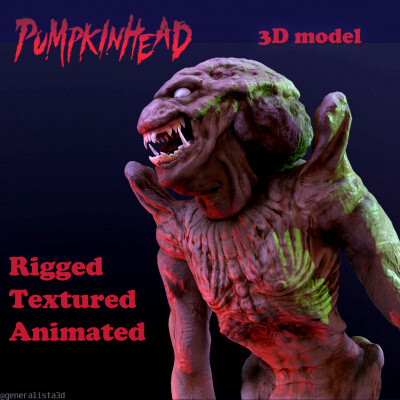 Pumpkinhead Renderable Game Ready