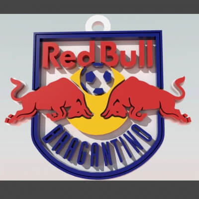 Red Bull Bragantino Logo Printable and Renderable Logo Shiel