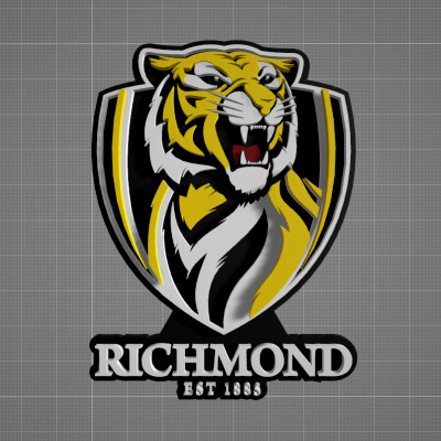 Richmond Tigers Printable and Renderable Badge