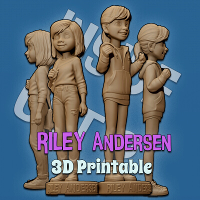 Inside Out Riley Figure Riley from Inside Out 1 and 2 Printable Figures - 3D Model by danyelon
