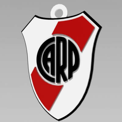River Plate Coaster and Keychan Printable and PBR