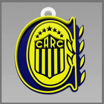 Rosario Central Coaster and Keychan Printable and PBR