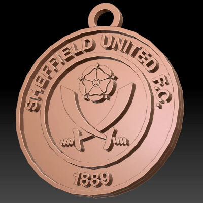 Sheffield United FC Keychan Logo Printable and Renderable
