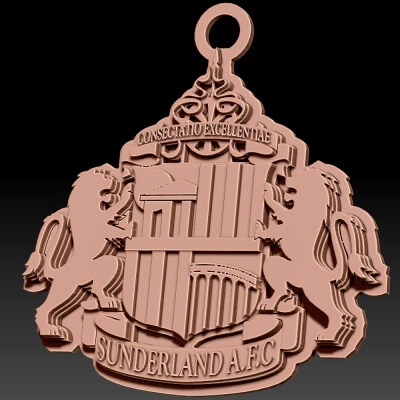 Sunderland FC Keychan Logo Printable and Renderable