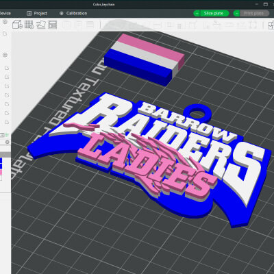 Super League Barrow Raiders Ladies keychain badge color