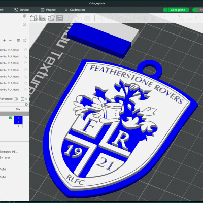 Super League Featherstone Rovers keychain badge