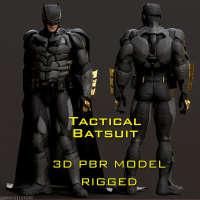 Tactical Batsuit PBR Rigged