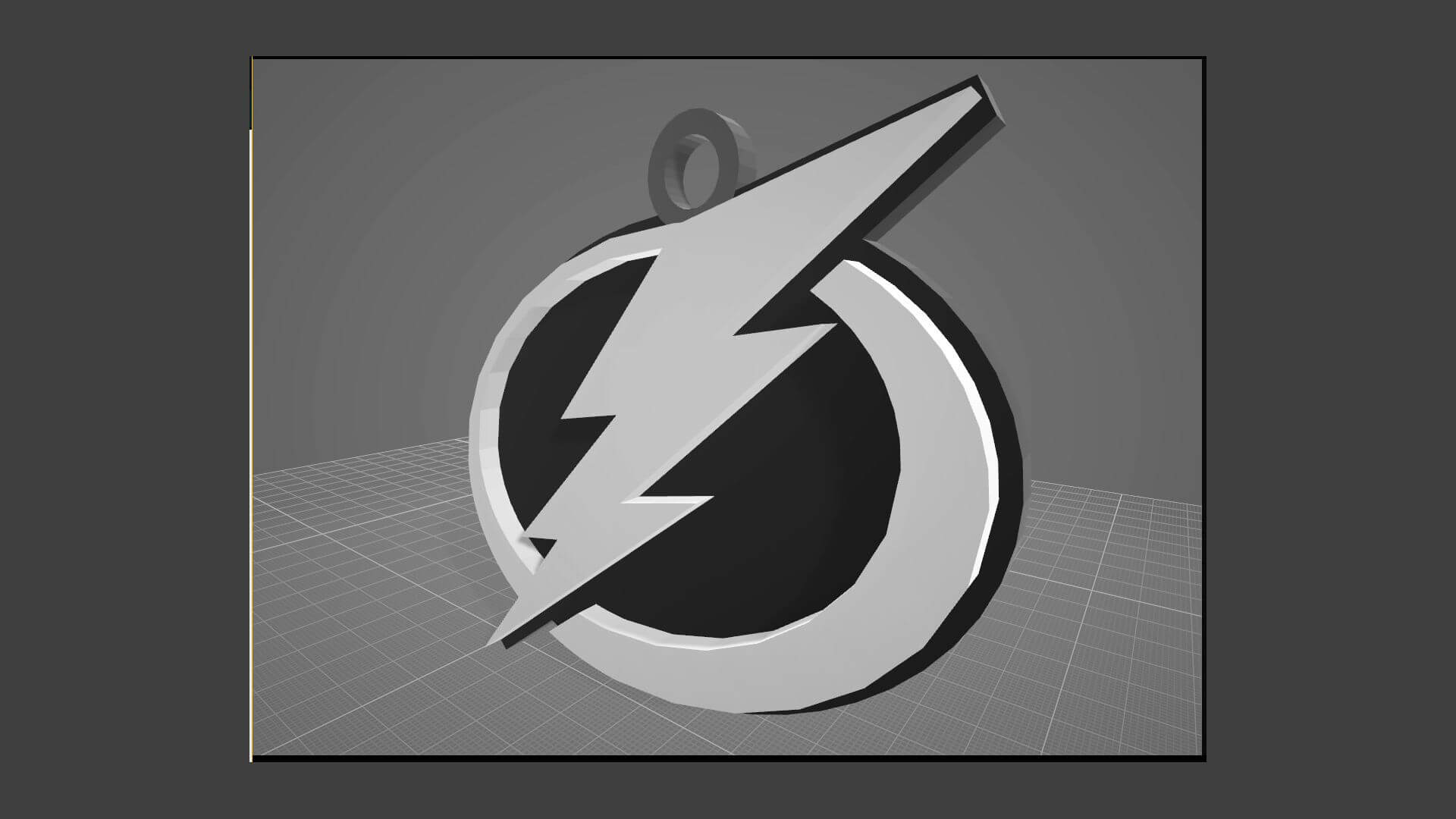 Tampa Bay Lightning Logo Shield Printable and Renderable Key - 3D Print ...