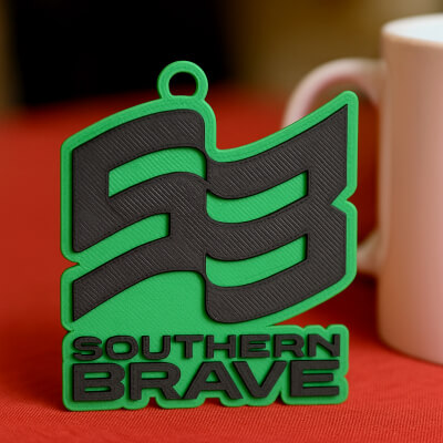 The Hundred Southern Brave Keychain Badge Color Printable