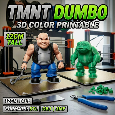 TMNT Dumbo 3D Color Printable Figure