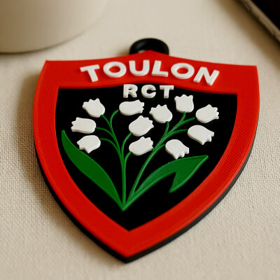 Top 14 RC Toulon Keychain Badge Color Printable