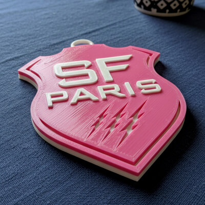 Top 14 Stade Francais Keychain Badge Color Printable