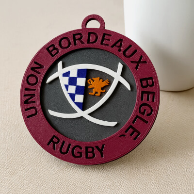 Top 14 Union Bordeaux Bègles Keychain Badge Color Pri