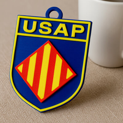 Top 14 USA Perpignan Keychain Badge Color Printable