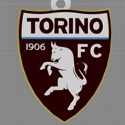 Torino Keychan Logo Printable and Renderable