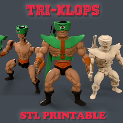 Tri-Klops 1983 Figure Printable