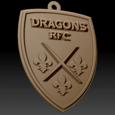 URC Dragons &ndash Color Printable Keychain