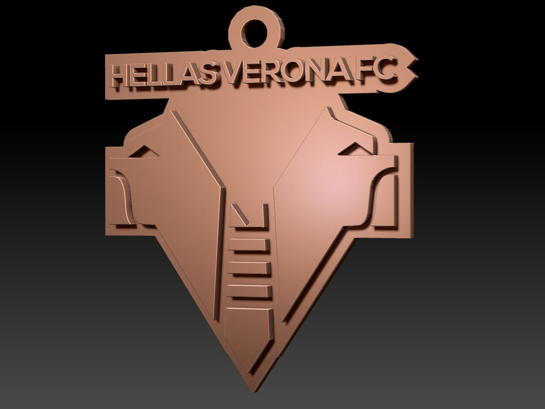 Verona Keychan Logo Printable and Renderable - 3D Print Model by danyelon
