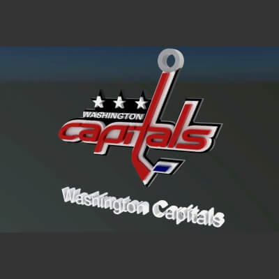 Washington Capitals Logo Shield Printable and Renderable Key