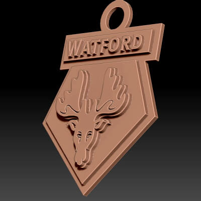 Watford FC Keychan Logo Printable and Renderable