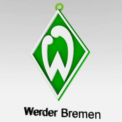 Werder Bremen Logo Printable and Renderable - 3D Print Model by danyelon