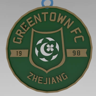 Zhejiang FC Logo Team Printable and Renderable