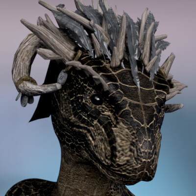 Argonian for Genesis 8 Female by Darknessvaltier
