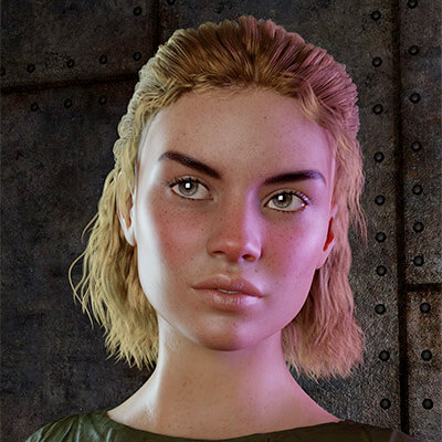 Raine Hair for Genesis 8 and 9