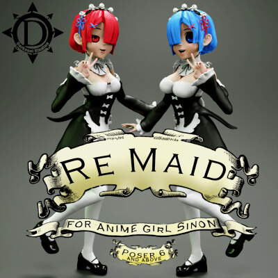Re Maid for Anime Girl Sinon