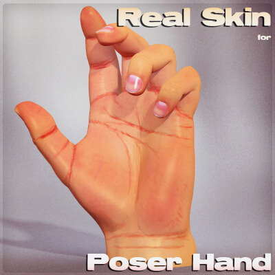 Real Skin for Poser3 Hand