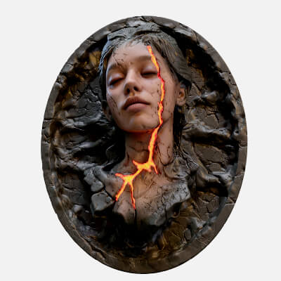 Lava Girl Decoration