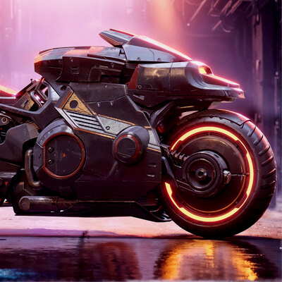 Sci-Fi Motorcycle