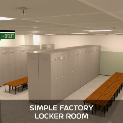 Simple Factory Locker Room