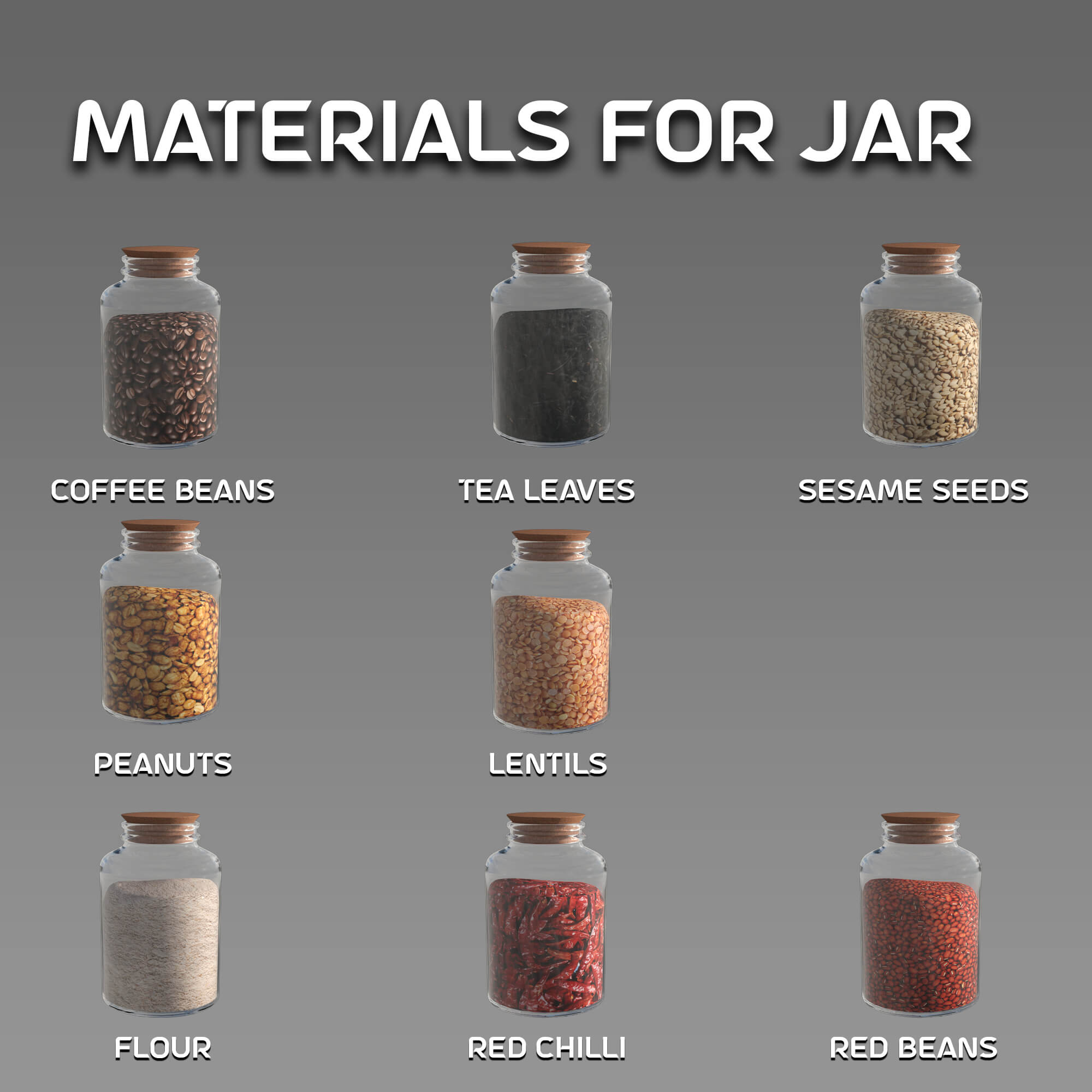 Simple Kitchen Containers - Daz Content by DatTakko