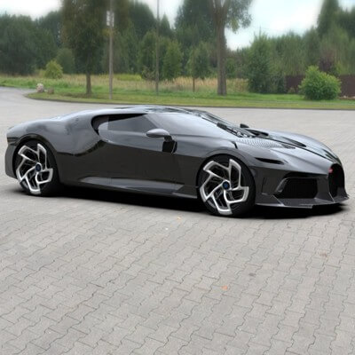 Bugatti Chiron Voiture Noire