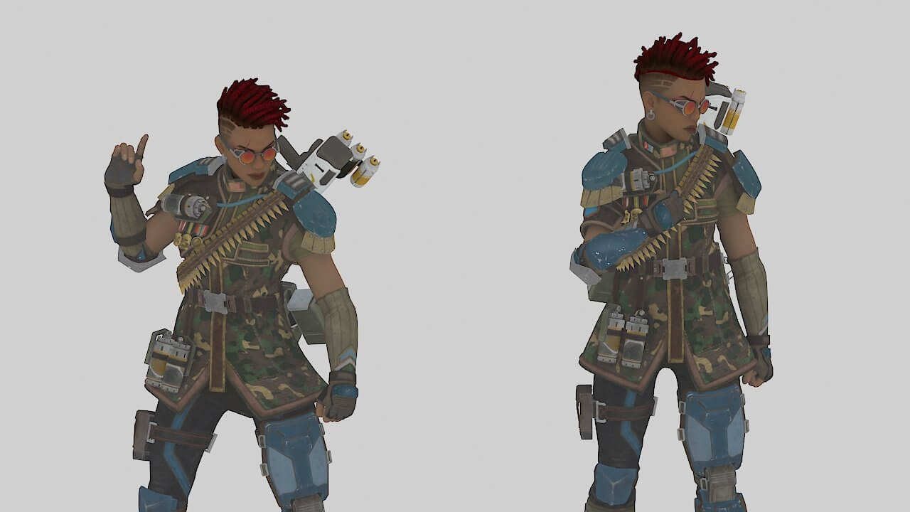 Bangalore Apex Legend S8 3D Model