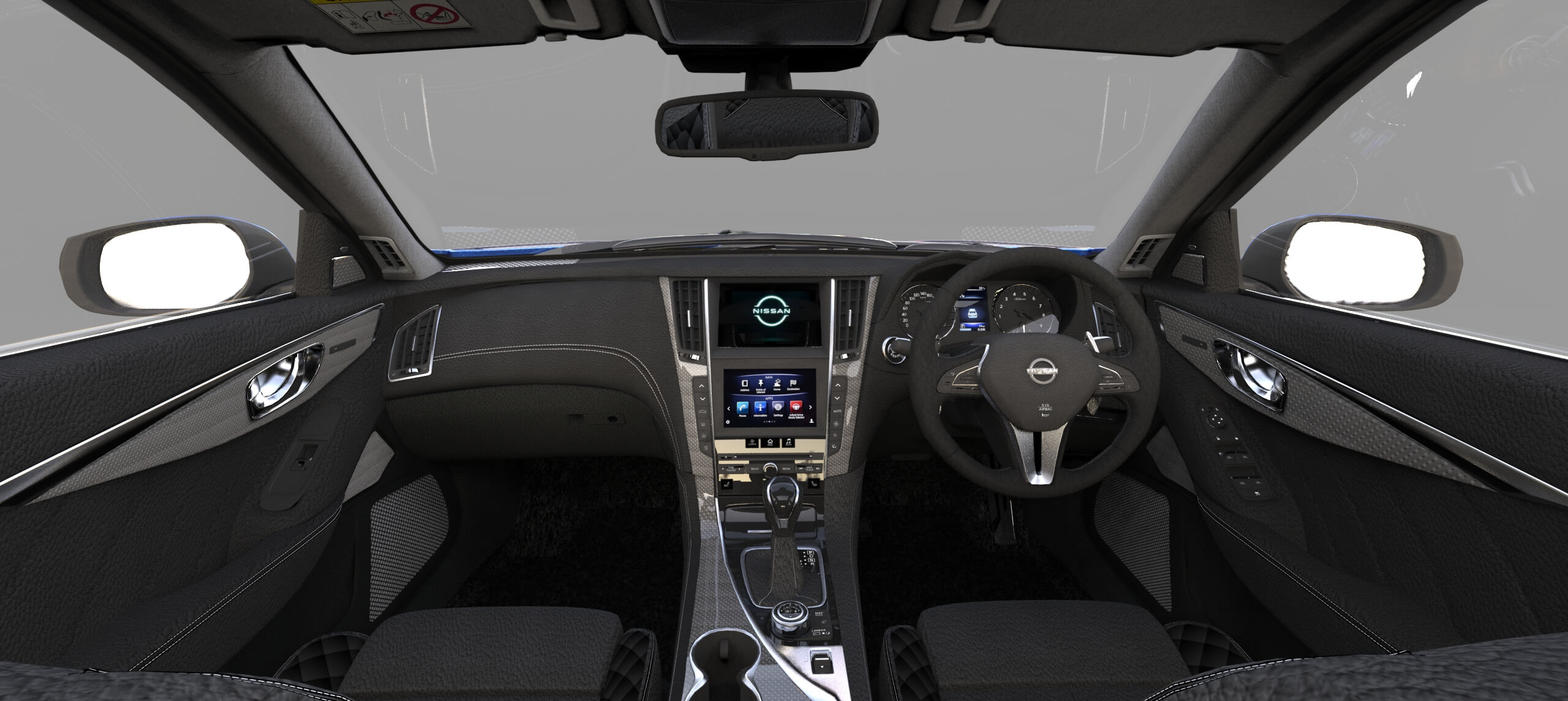 Rv37 Boot Nissan Skyline RV37 2020 HQ Interior - 3D Model by davidson